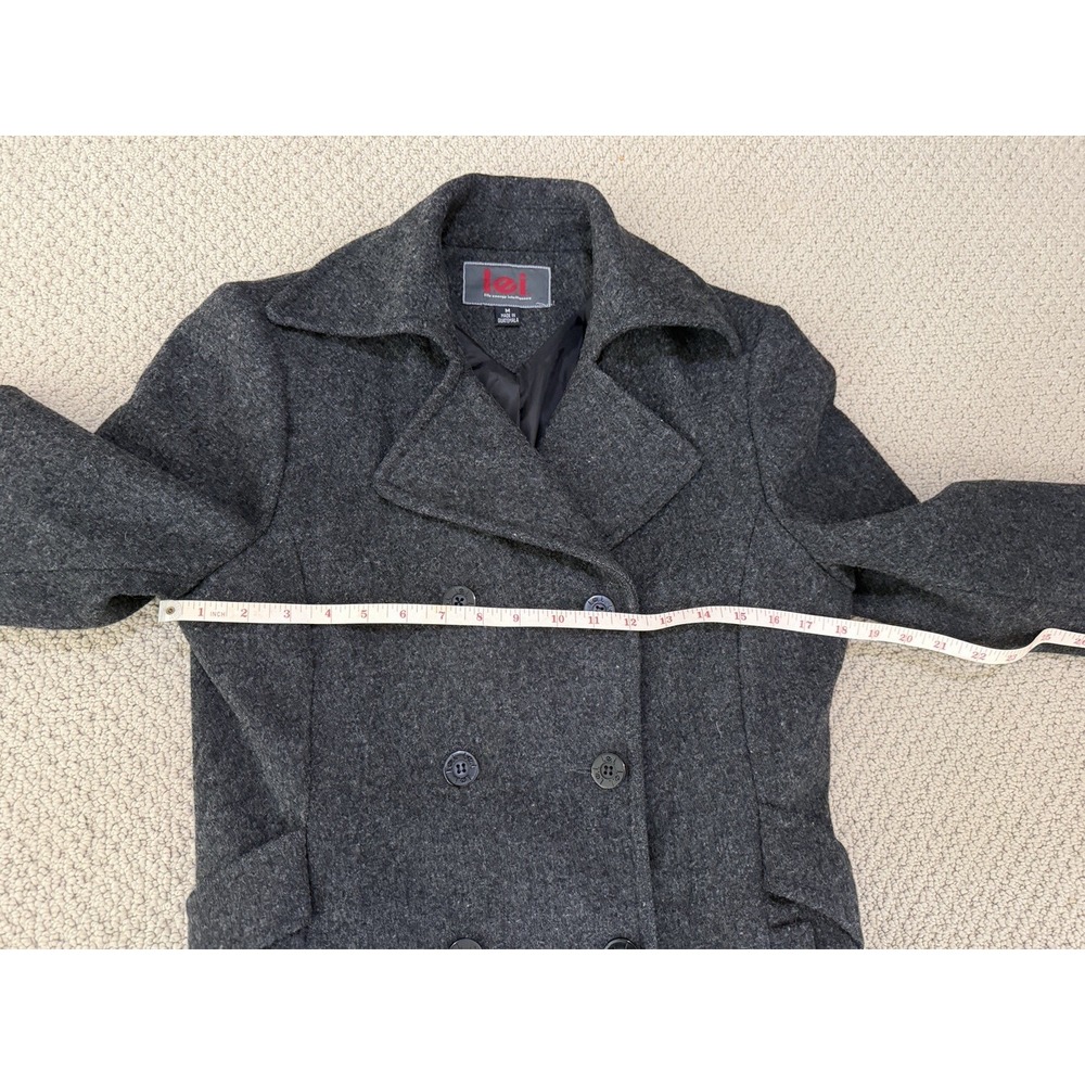LEI women 100% wool coat size M - Picture 9 of 14